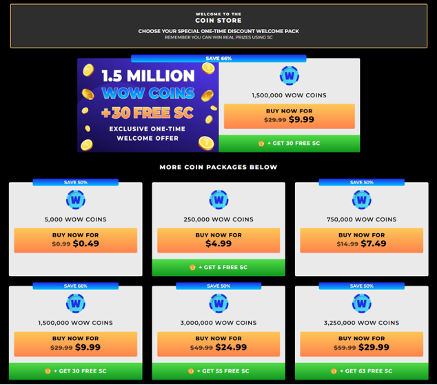 WOW Vegas online casino review 2023 2 casino review