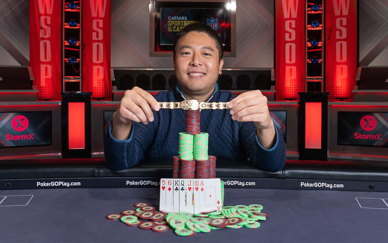 WSOP 2023 Brian Yoon with $10000 Stud Win